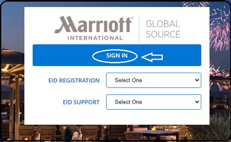 marriott global source login page