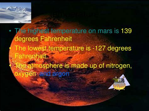 mars highest temperature