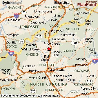 Mars Hill North Carolina Street Map 3741620