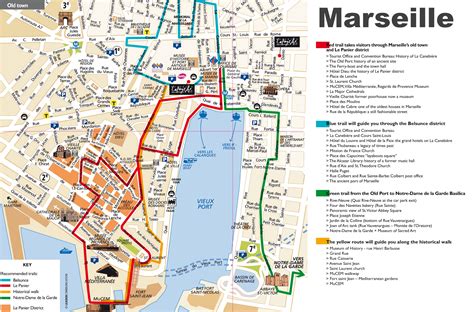 marseille france tourist map