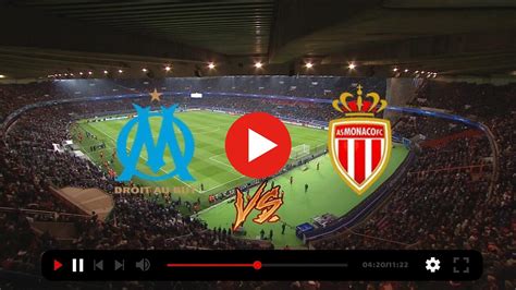 marseille monaco en direct