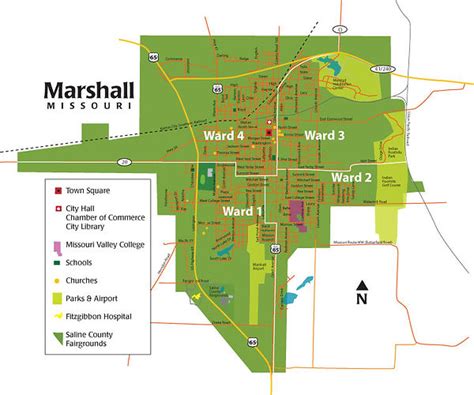 Marshall Mo Ward Map