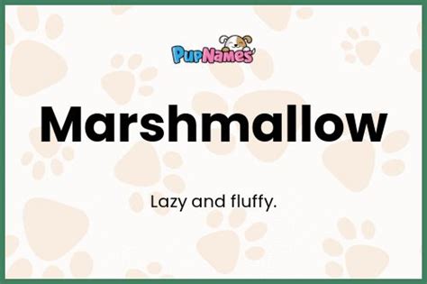Marshmallow Dog Name