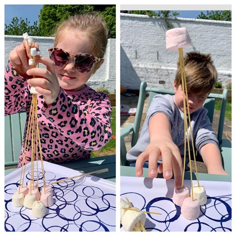 Marshmallow Game With Spaghetti