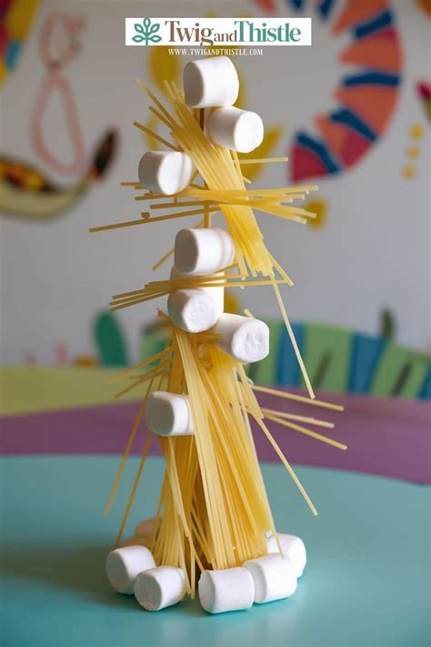 Marshmallow Spaghetti Tower Ideas
