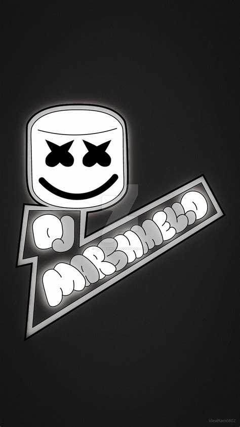 Marshmello Face In Text