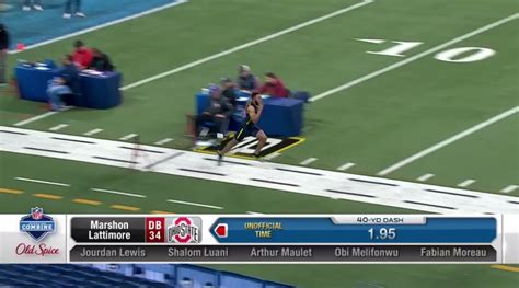 marshon lattimore 40 time