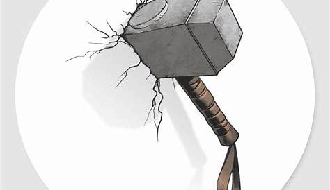 Learn How to Draw Thor's Hammer (Thor) Step by Step