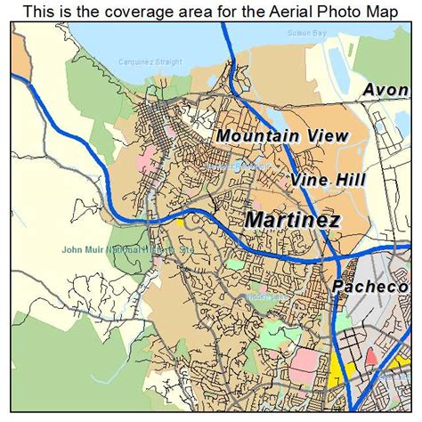 martinez ca map of area