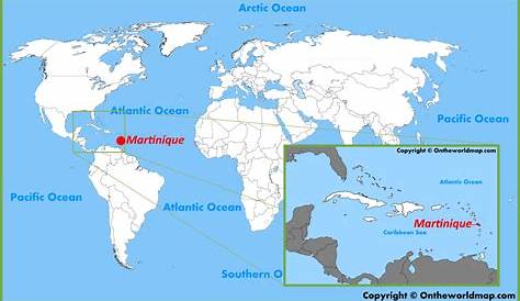 Martinica - Mapa