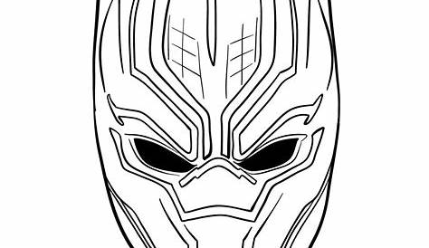 How to draw a Black Panther mask Sketchok easy drawing