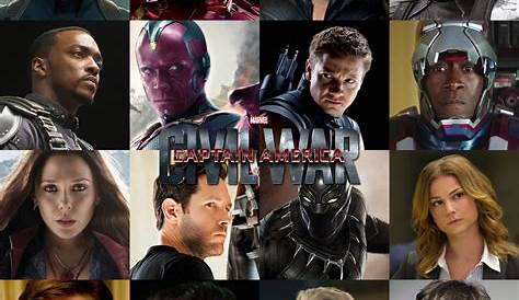 The Captain America Civil War cast in full Marvel