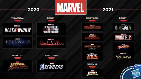 2021 DISNEY PLUS SLATE OFFICIALLY REVEALED Ms Marvel and Hawkeye