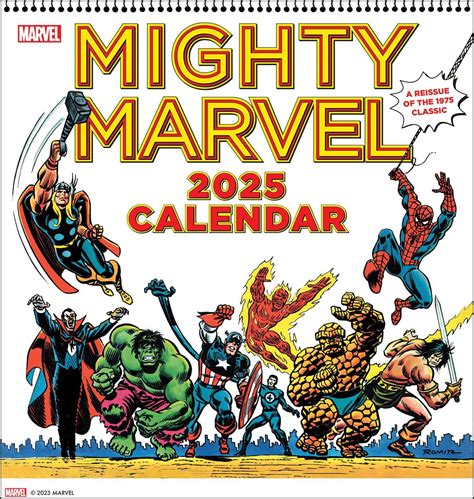 Marvel 2025 Wall Calendar