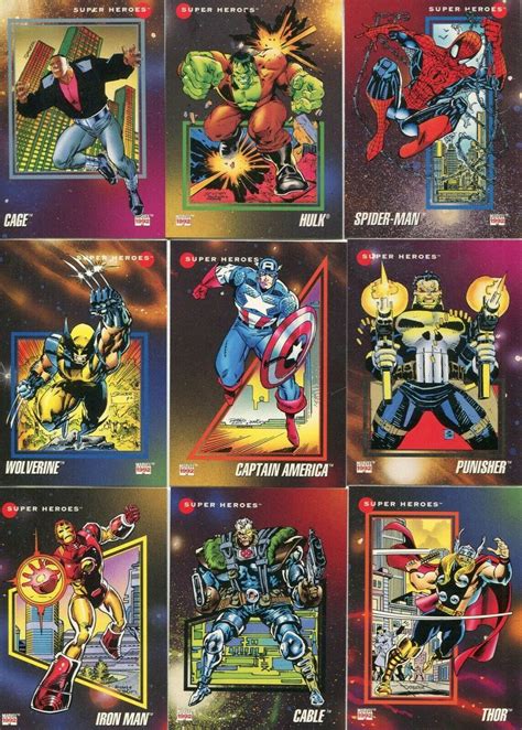 marvel and dc cards