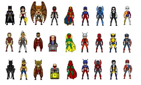 marvel and dc microheroes