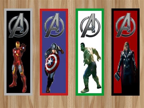 Marvel Bookmarks Printable