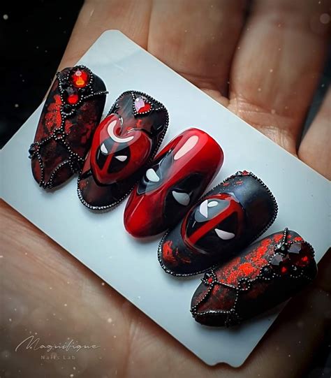 marvel nail designs