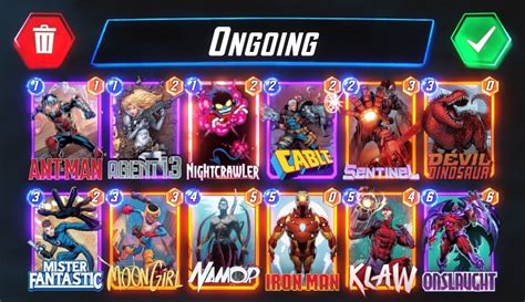 marvel snap ongoing deck
