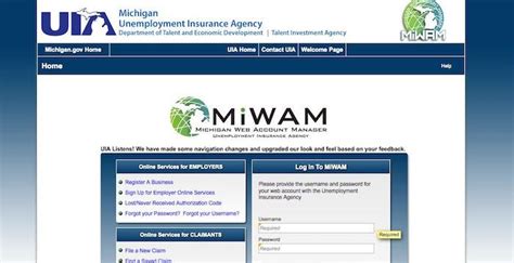 Apply for Michigan UIA, MARVIN Michigan Unemployment Help Career