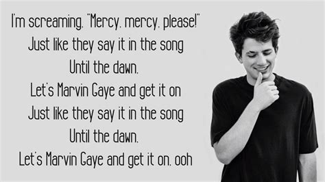 marvin gaye and get it on lyrics charlie puth