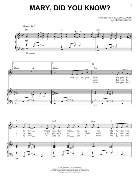 Mary, Did You Know? (Voctave) Sheet Music