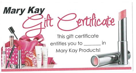 Mary Kay Gift Certificate Fill Online, Printable, Fillable For Mary