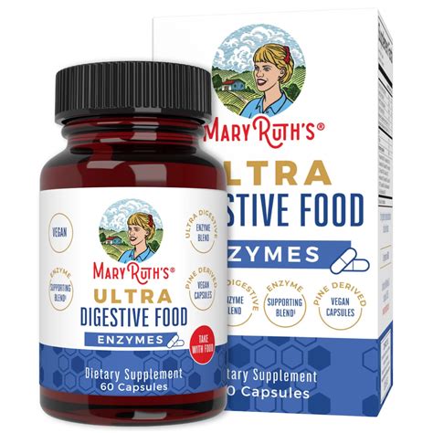 Mary Ruth's Ultra Digestive Food Enzymes Capsules, 60 CT