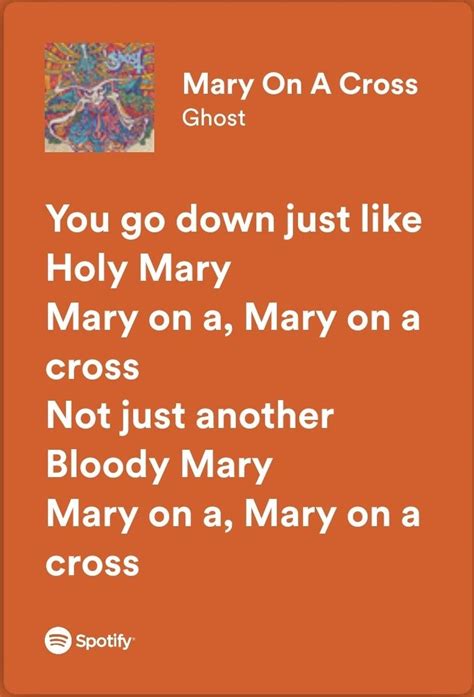 mary on a mary on a cross lyrics