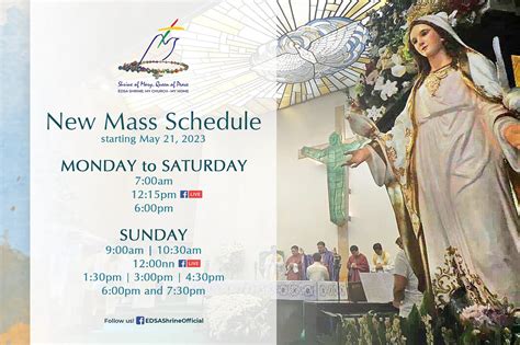 mary queen of peace mass schedule