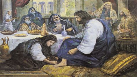 mary washes the feet of jesus