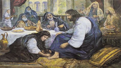 mary washing jesus feet