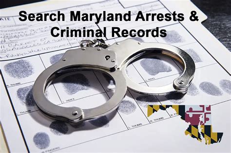 maryland arrest records search