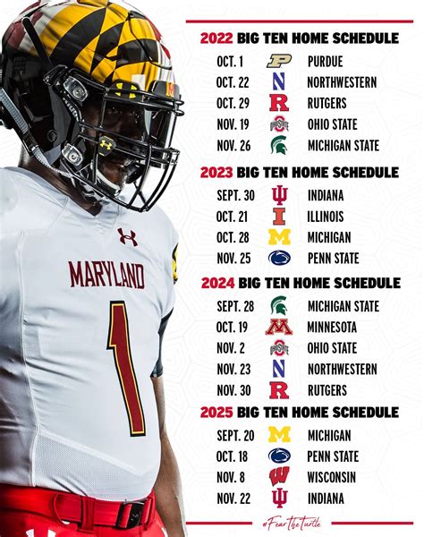maryland college football schedule 2022