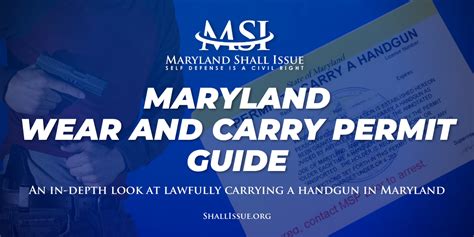 maryland concealed carry permit military