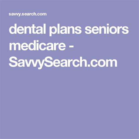 maryland dental plans for seniors