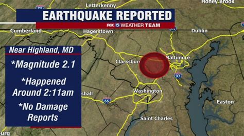 maryland earthquake 2023