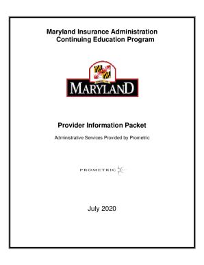 maryland insurance ce requirements
