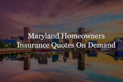 maryland insurance quotes