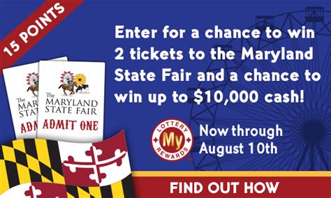 maryland lottery reward tickets to enter