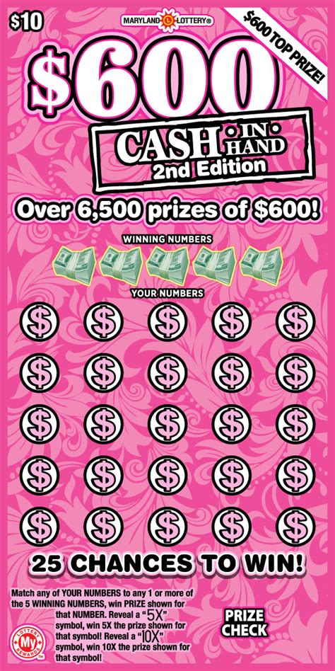 maryland lottery scratch offs remaining