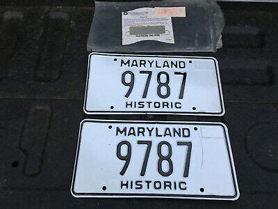 maryland motor vehicle tags