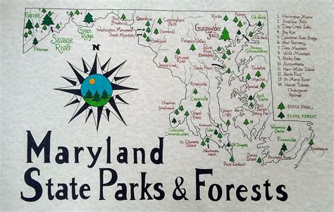 maryland state parks map