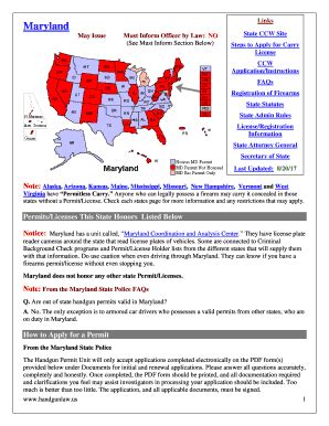 maryland state police handgun renewal