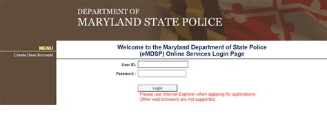 maryland state police hql account