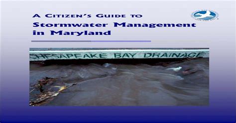 maryland stormwater management guidelines