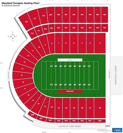 maryland terps football stadium seating chart