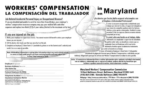 maryland workers compensation insurance laws