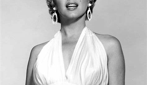 Maryline Monroe Robe Marilyn En Longue Plissée