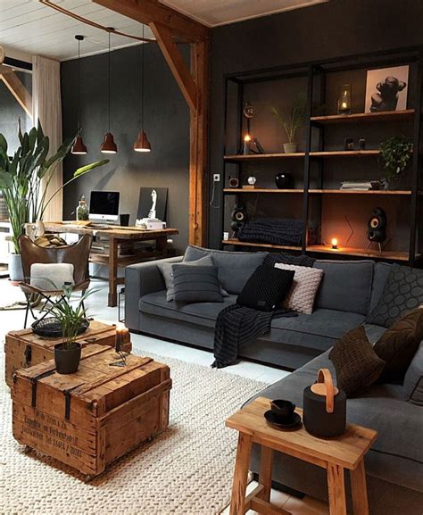34 cool and masculine living rooms for men homemydesign